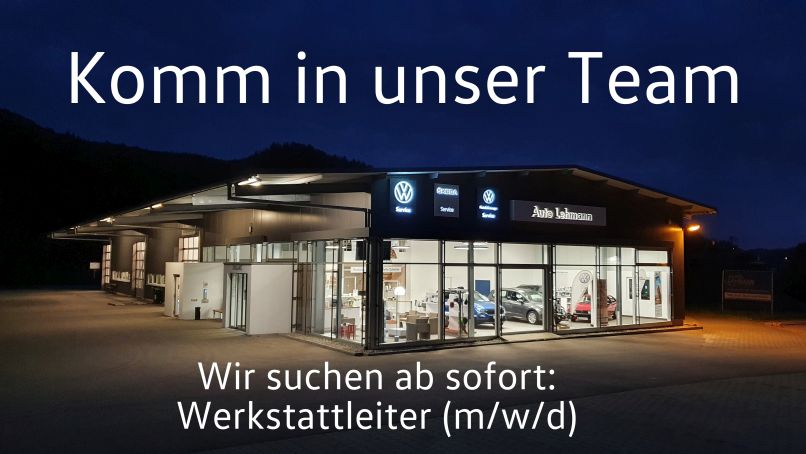 Stellenangebot als Werkstattleiter (m/w/d)